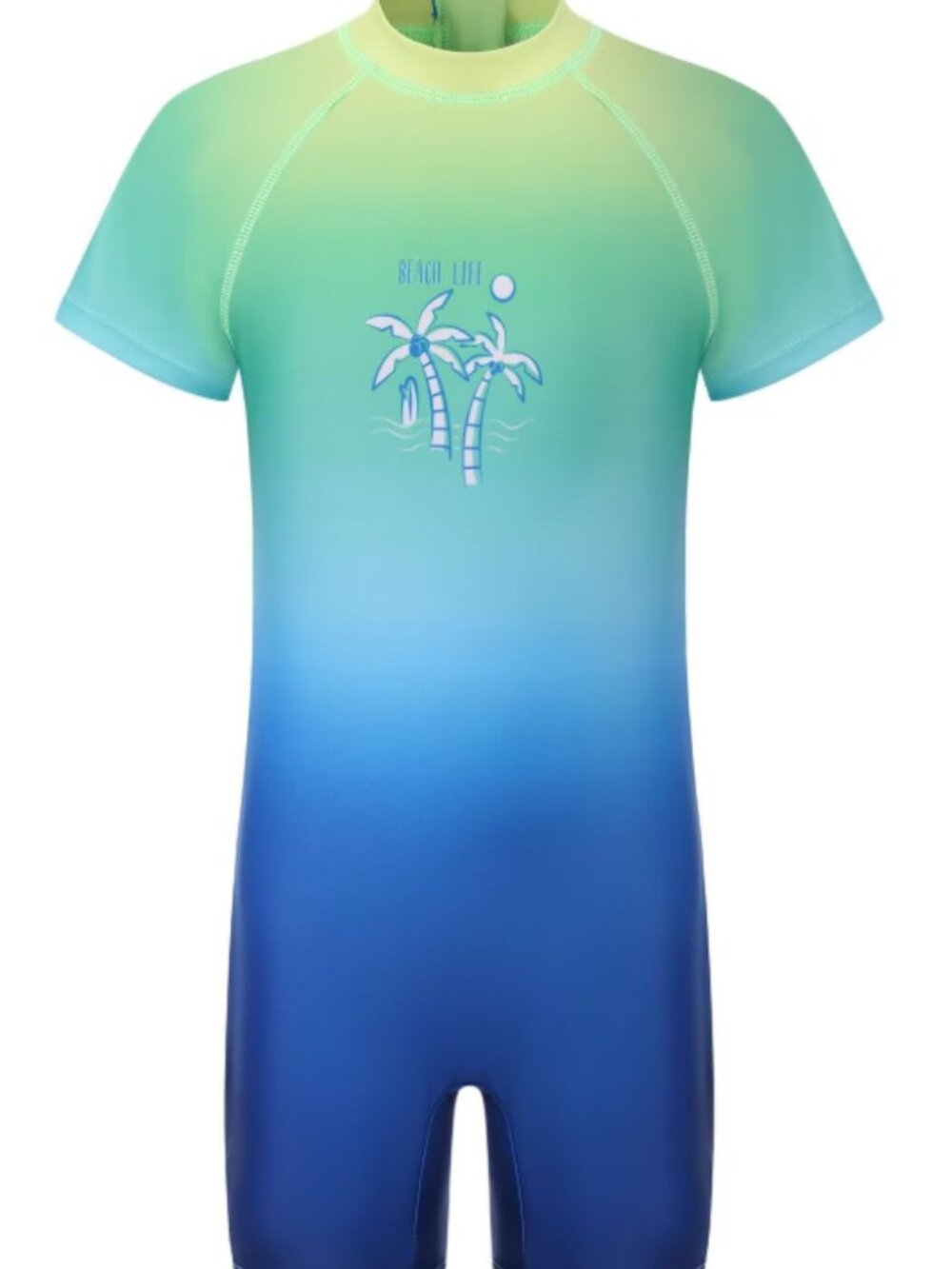Boys One Piece Rash Guard Swimsuit